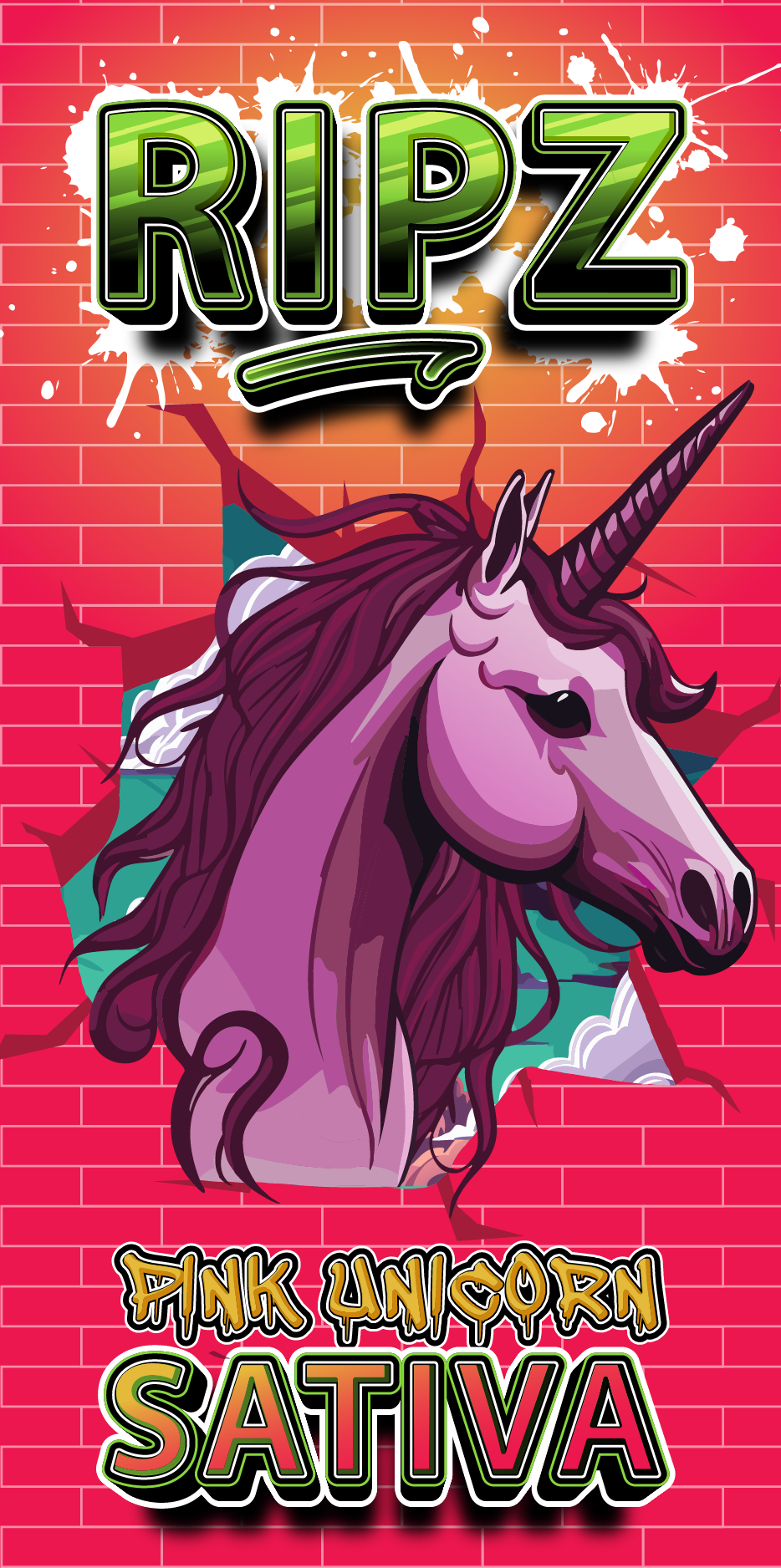 Photograph of product: RIPZ | PINK UNICORN | 510 CART