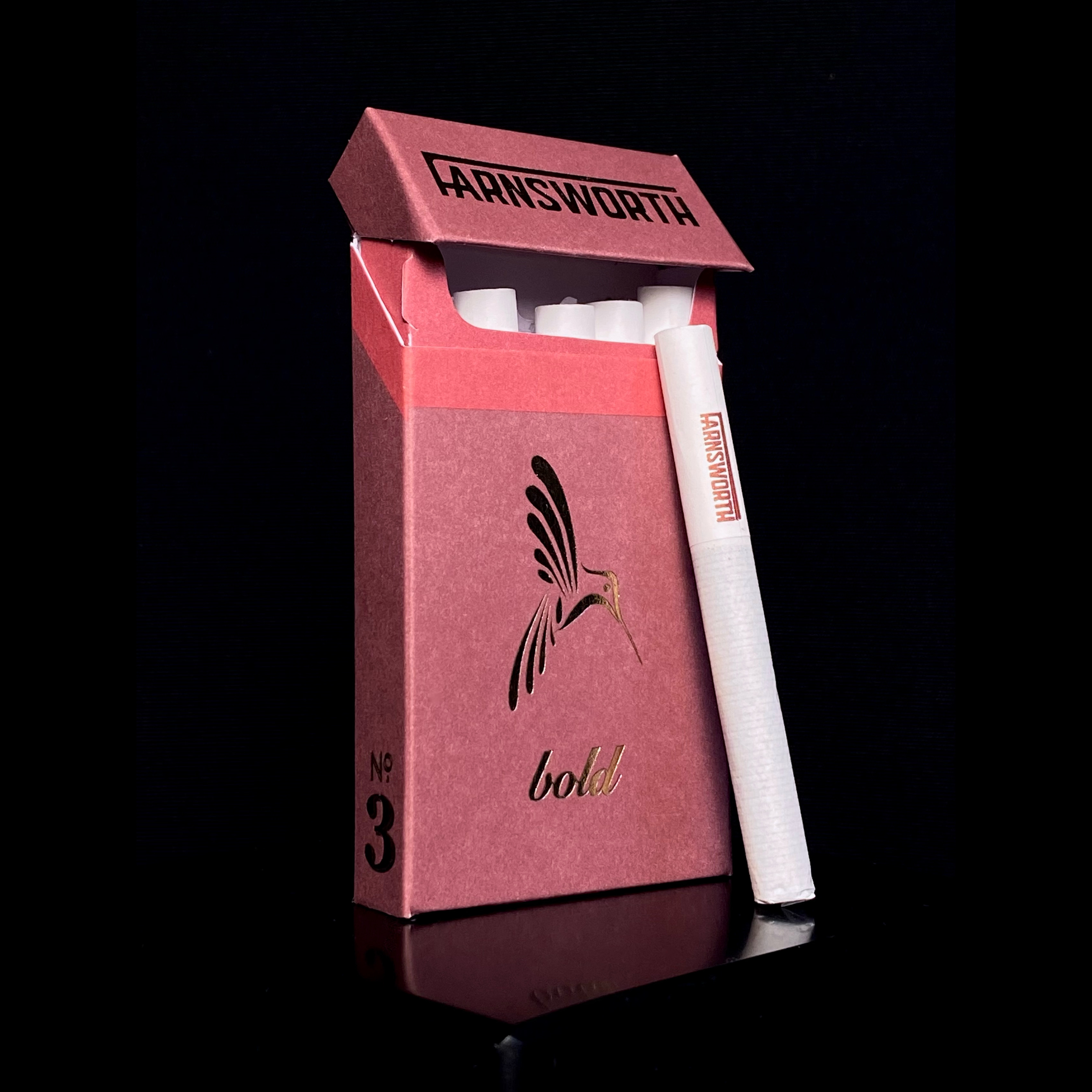 Photograph of product: The Farnsworth Bold (2.5g Pre-Roll Pack 0.5g 5pk)