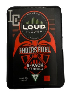 Photograph of product: MI Loud Flower Fader's Fuel Pre-Rolls 0.5g (5pk)
