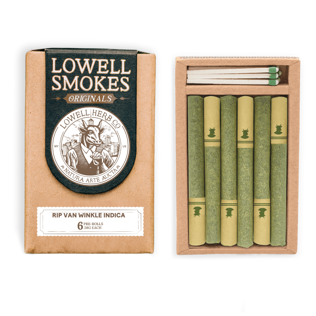 Photograph of product: Lowell - Rip Van Winkle - Preroll Pack - 0.6g - 6ct