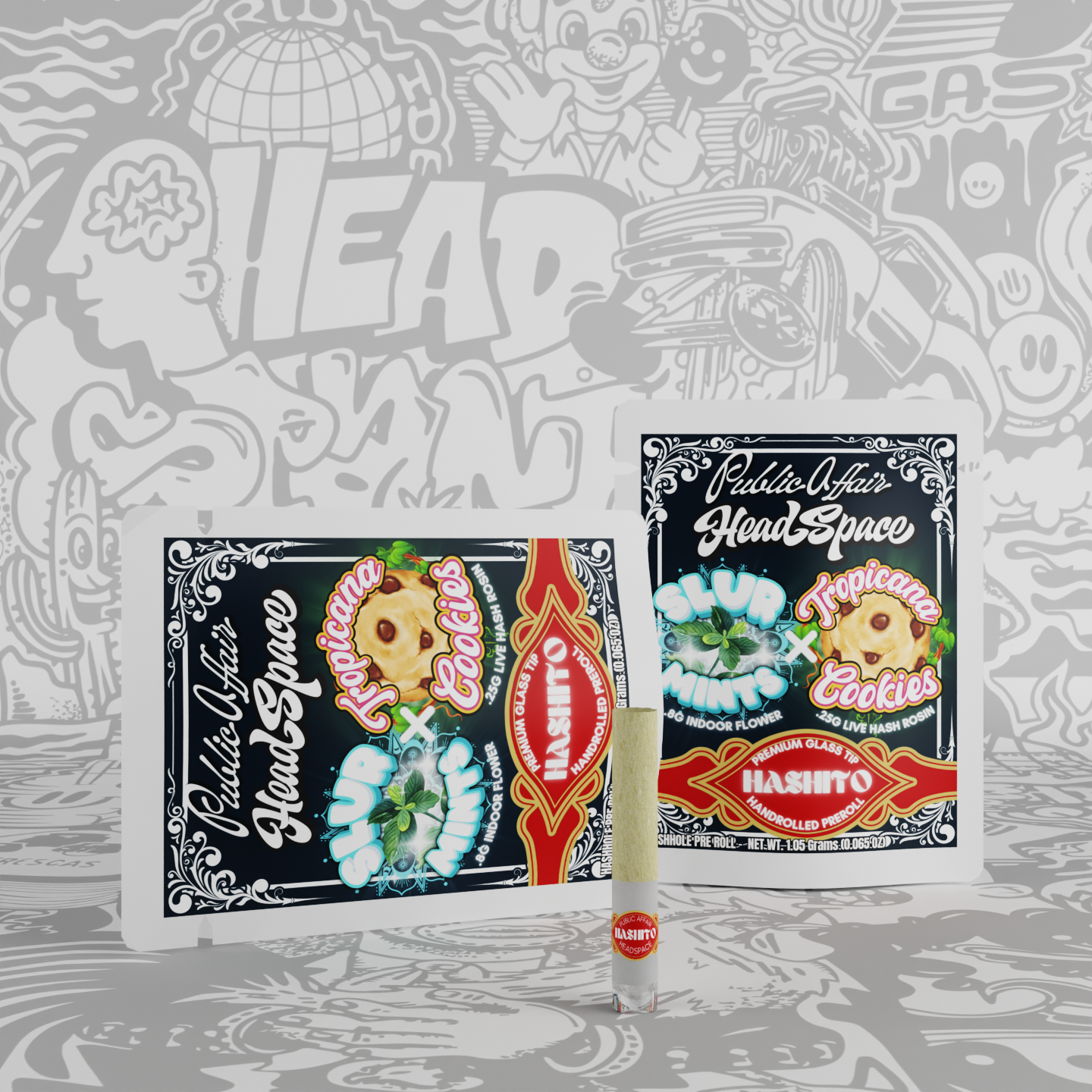 Photograph of product: au chocolatito Slur Mints x Tropicana Cookies 1.05G