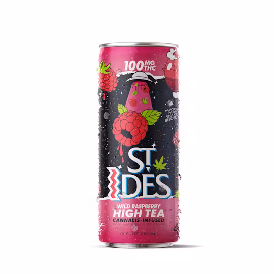 Photograph of product: Wild Raspberry | 12OZ Tea 100MG | St. Ides