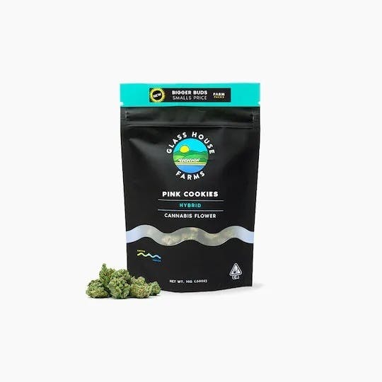 Photograph of product: Glasshouse Farms - Pink Cookies 14g