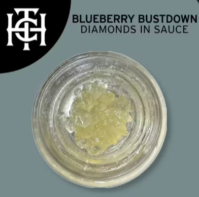 Photograph of product: Heirloom | Blueberry Bustdown | Diamonds & Sauce | 1g | 93.3% TAC