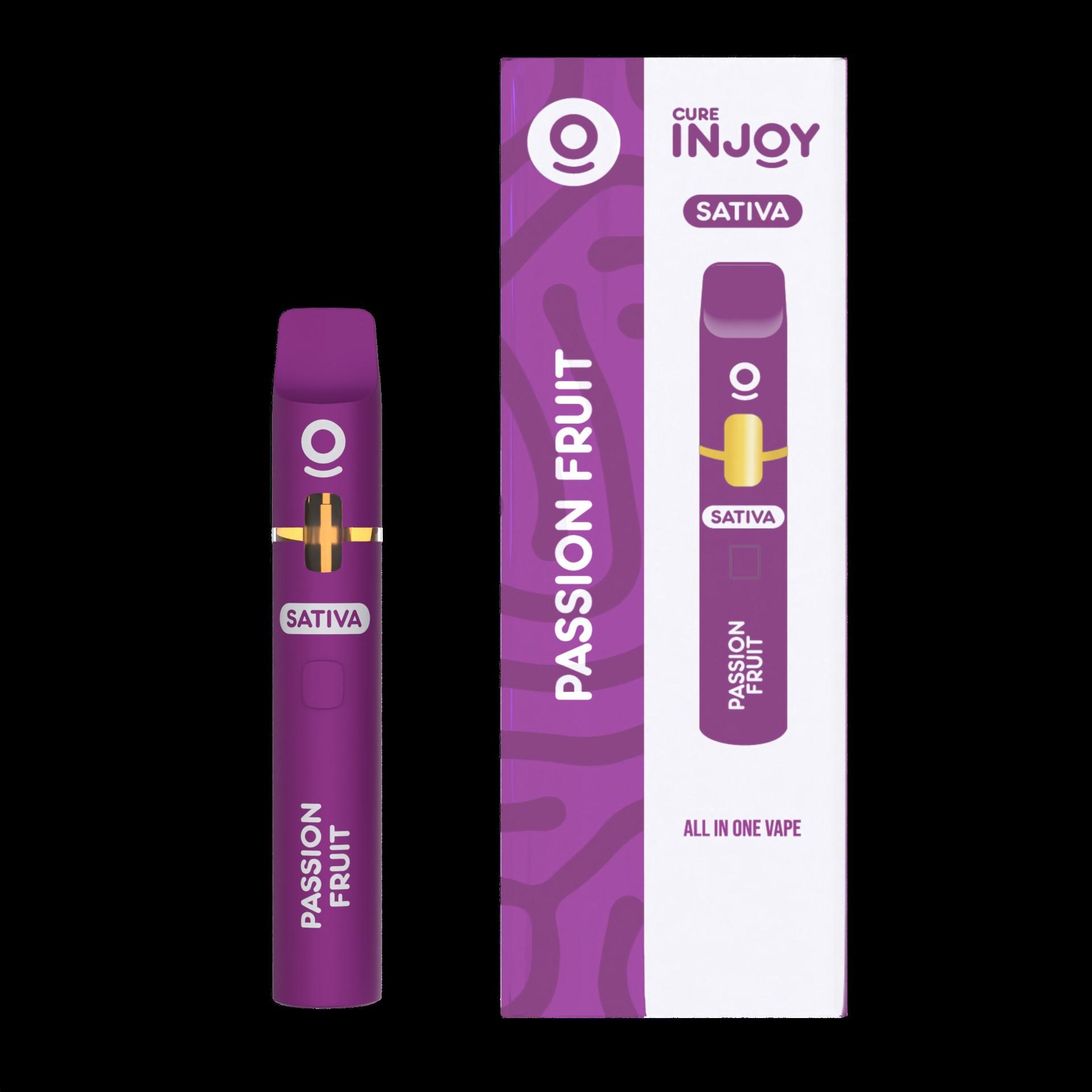 Photograph of product: 2g Passion Fruit Oui'd Cure Injoy Disposable - 2.00 s
