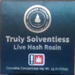Photograph of product: Sour Papaya 1g Truly Solventless Live au chocolat Rosin