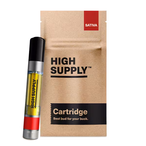 Photograph of product: High Supply | 1g Distillate Vape Cart | Durban Poison