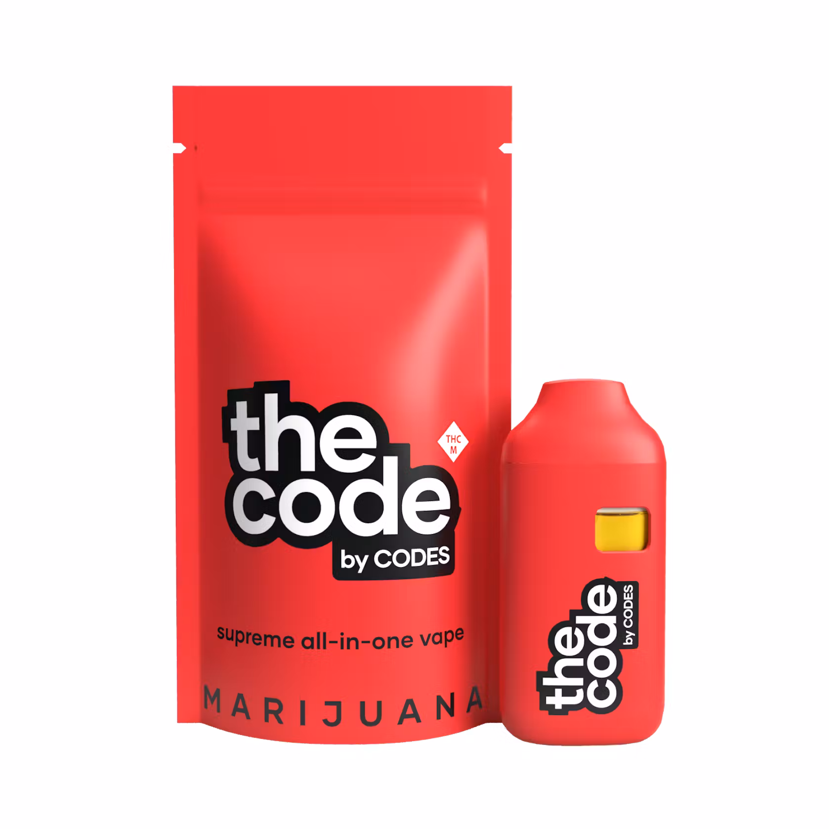 Photograph of product: Codes | Disposable Vape | Peach Parfait 1g