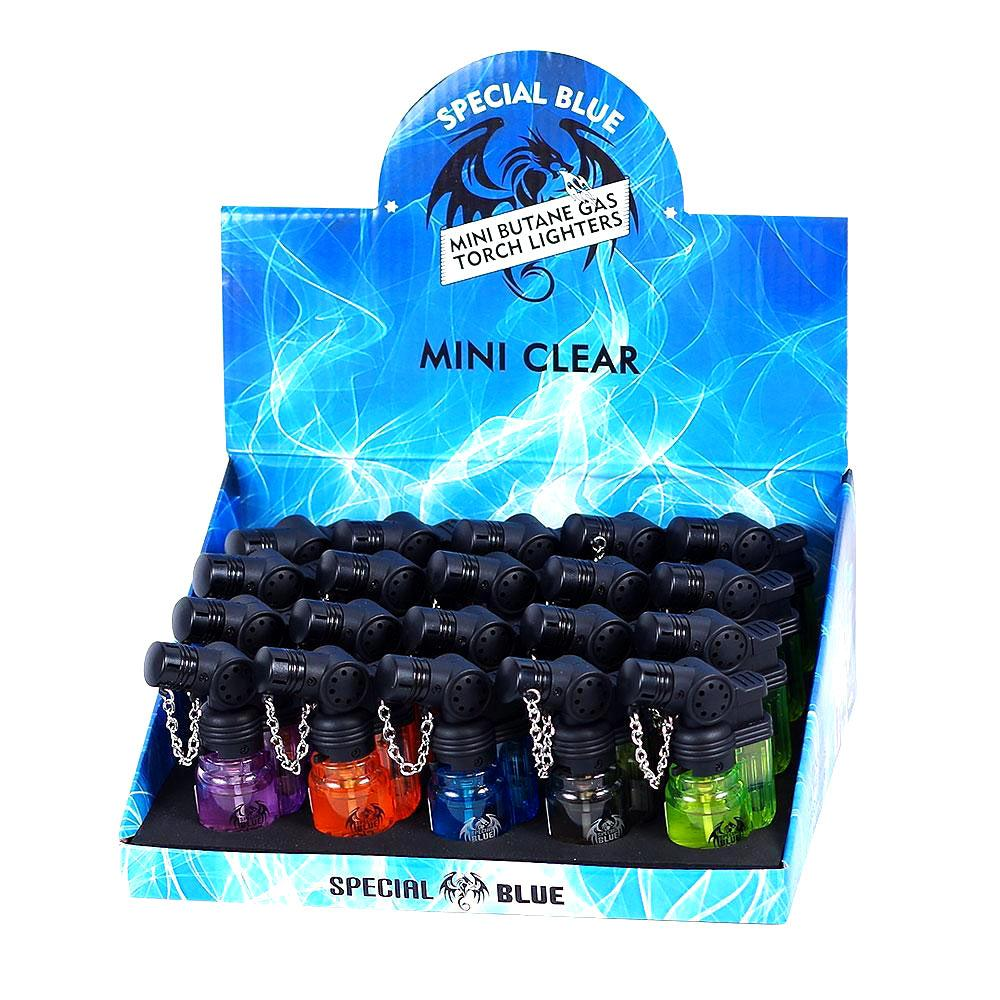Photograph of product: Special Blue Mini Clear Torch Lighter