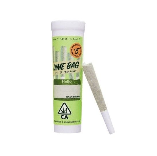 Photograph of product: Dime Bag Pre-roll Pack White RNTZ 2.5g - 