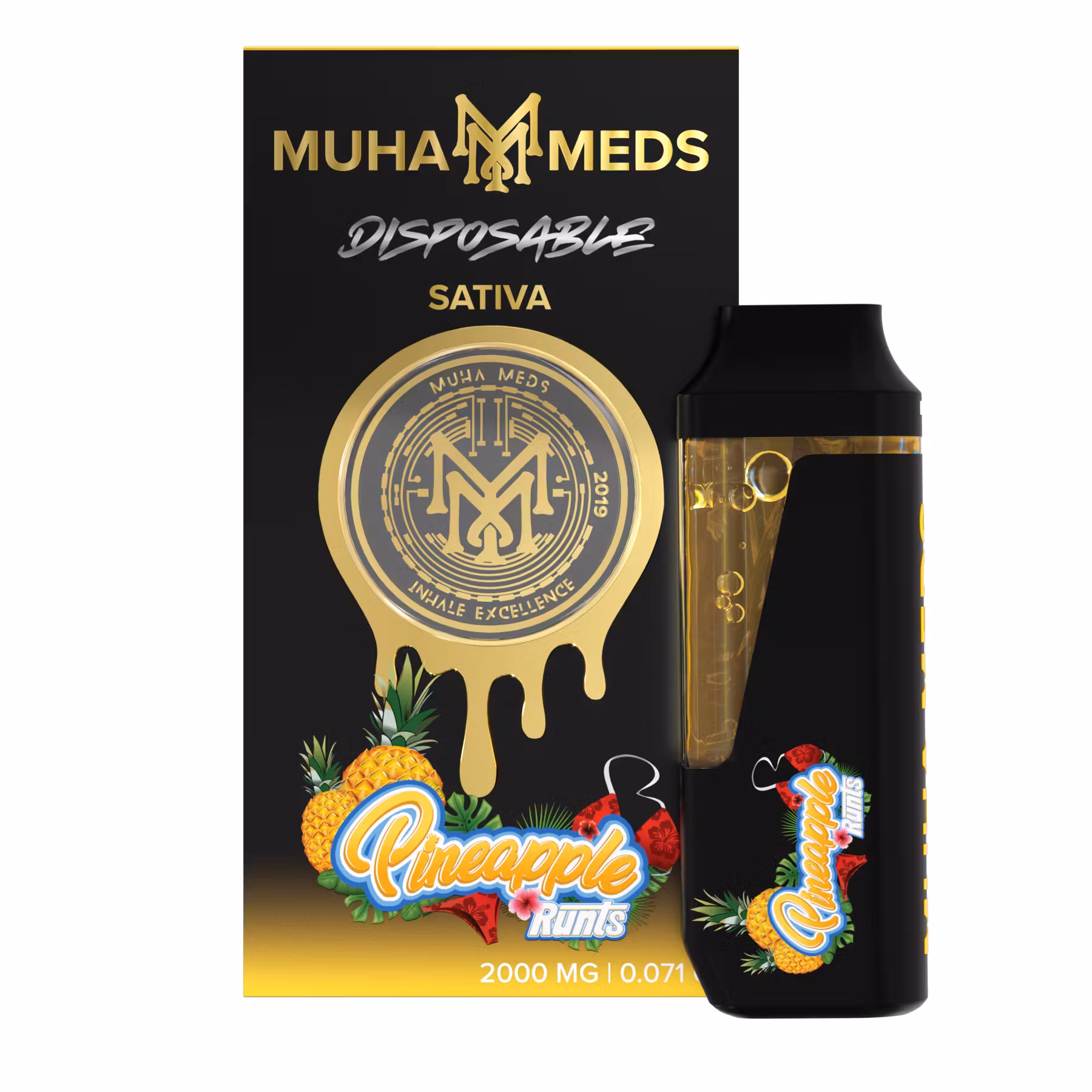 Photograph of product: AU Muha: Pineapple Express Disposable (S)