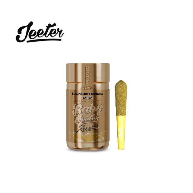 Photograph of product: BLACKBERRY SANGRIA 2.5G RESERVE THCA DIAMONDS + ROSIN + KIEF INFUSED 5 PACK PREROLLS