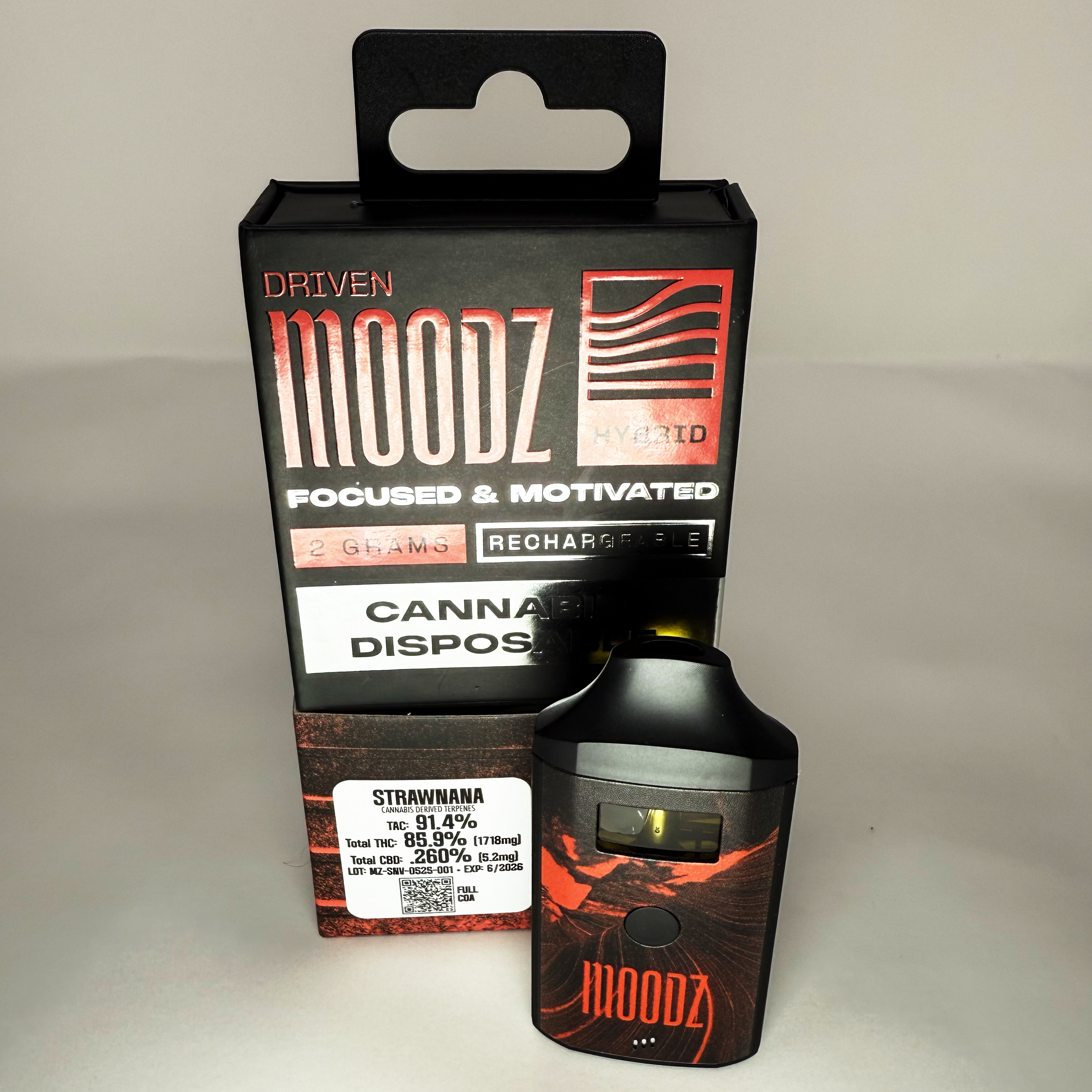Photograph of product: Moodz | Strawnana AIO | 2g
