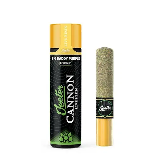 Photograph of product: 1.3g Big Daddy Purple (Hybrid) Jeeter Baby Cannon [Indoor] $25