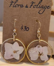 Photograph of product: Earrings $35 - Flora & Foliage