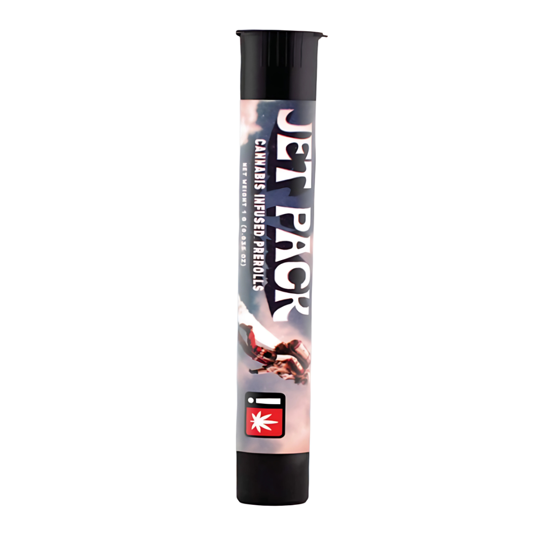 Photograph of product: 2 pack of .5G au chocolat Infused Prerolls - Jager Flower and Slurricane au chocolat