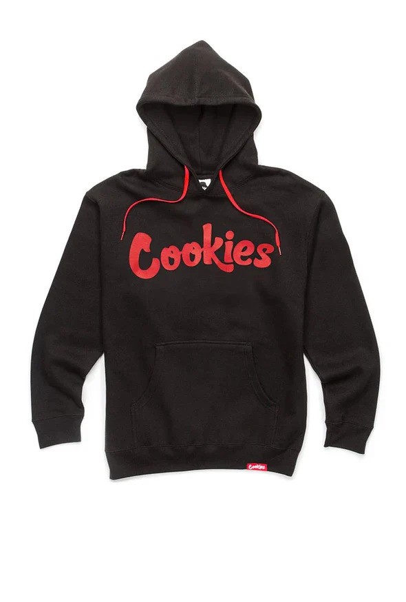 Photograph of product: Cookies - Original Mint - Fleece Hoodie - Cookies Black/Red  - 3XL