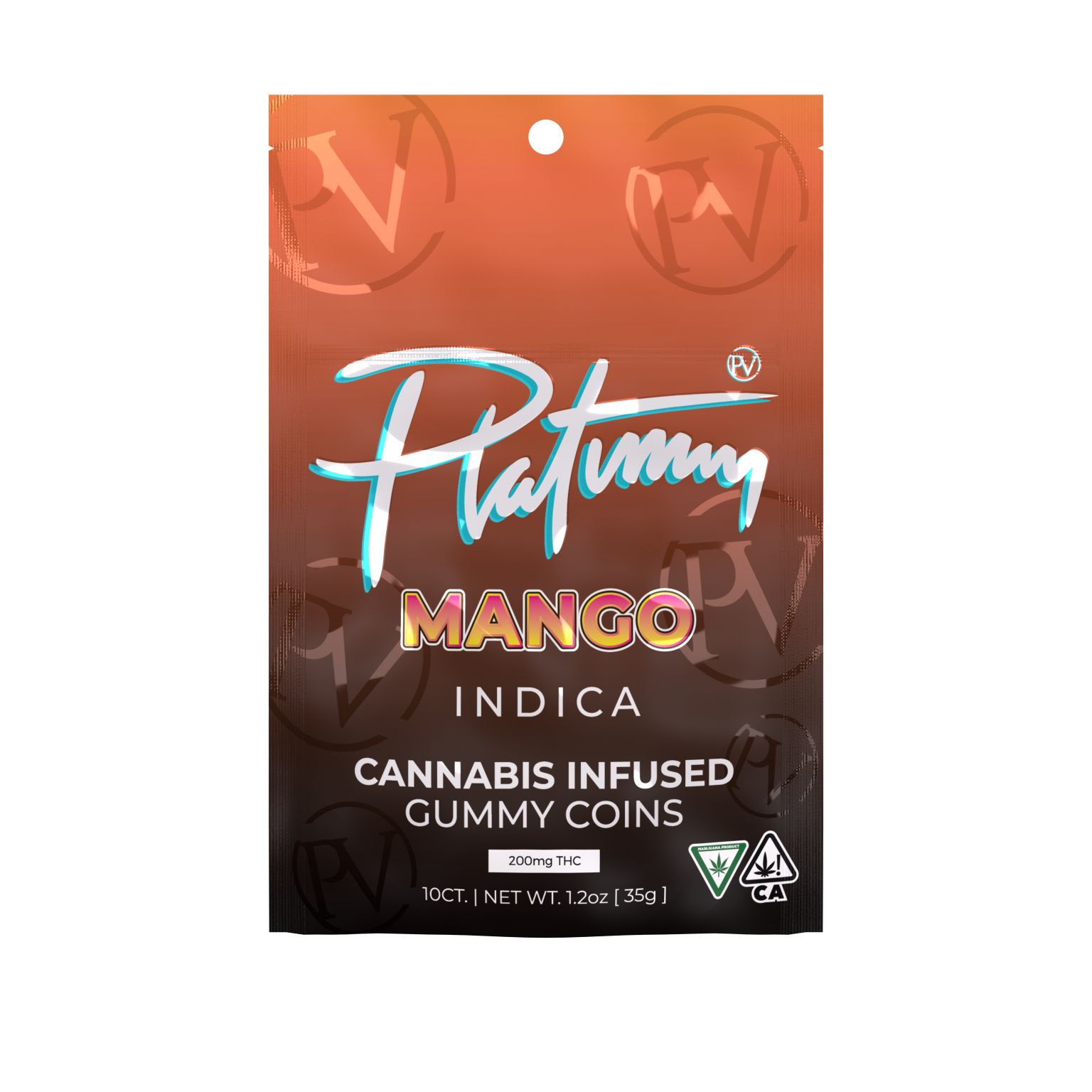 Photograph of product: Platinum Vape | Mango | 200MG Gummies