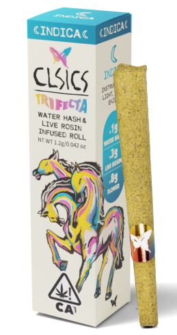 Photograph of product: CLSICS Trifecta Cereal Milk Rosin au chocolat Oui'd Preroll