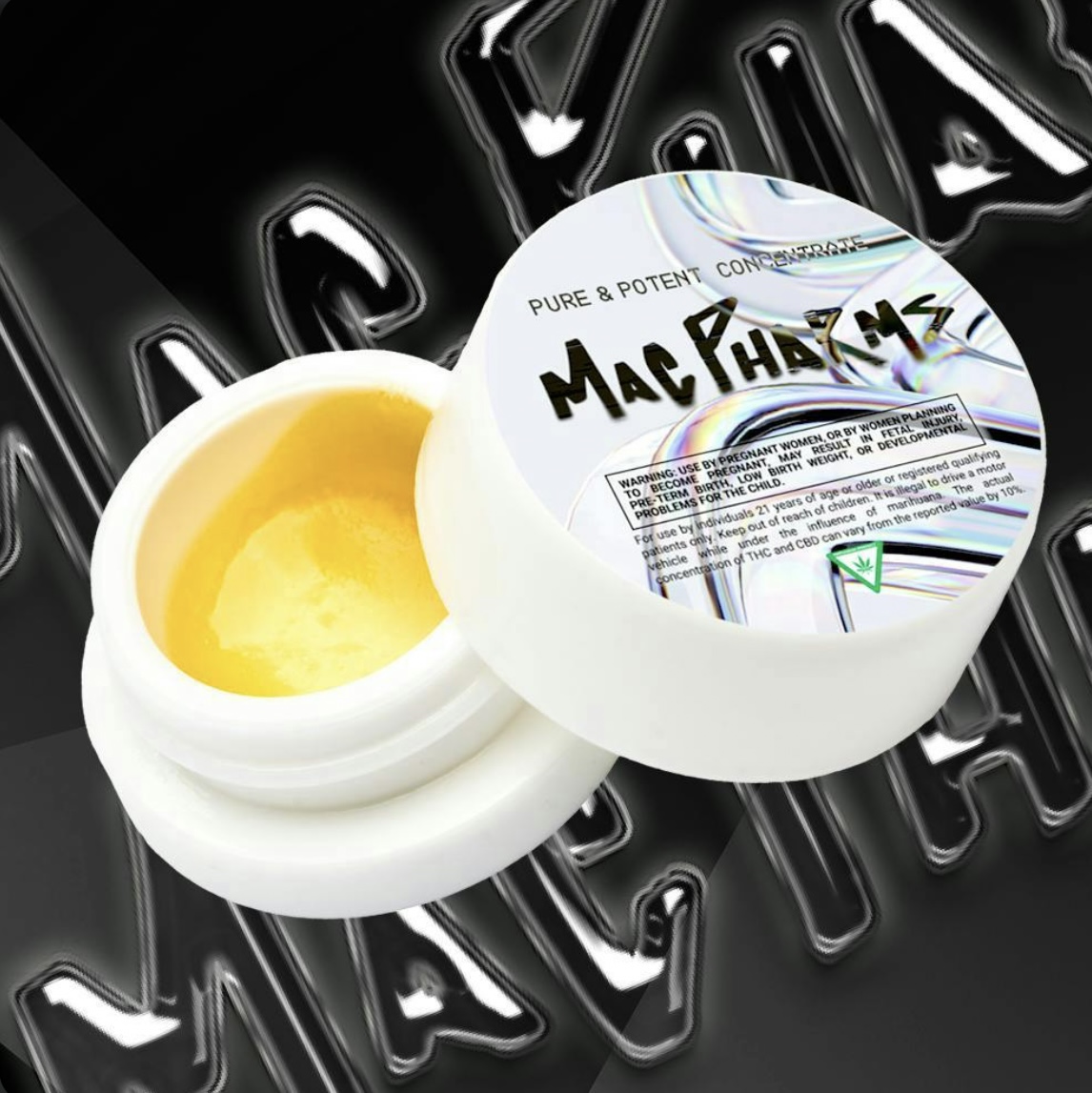 Photograph of product: AU Mac Pharms: Snow Ballz Live Resin