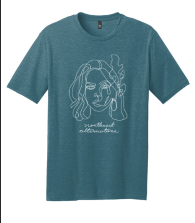 Photograph of product: Girl Smoke Teal w/White T-shirt (M)