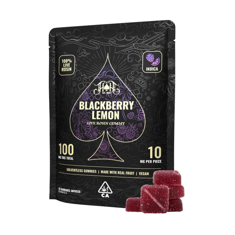 Photograph of product: [Heavy Hitters] Live Rosin Gummies - 100mg - Blackberry Lemon (I)