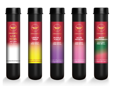 Photograph of product: Dragonfly: Pineapple Express 1.25G Live Resin Infused PreRoll