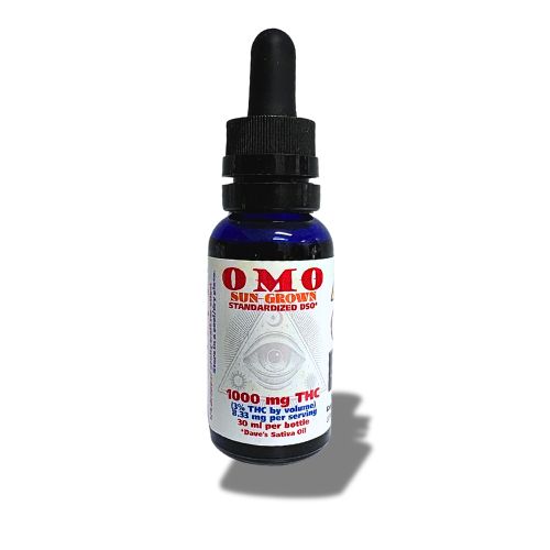 Photograph of product: OMO Sun-Grown Standardized *DSO* (Dave's Oui'd Oil) Tincture