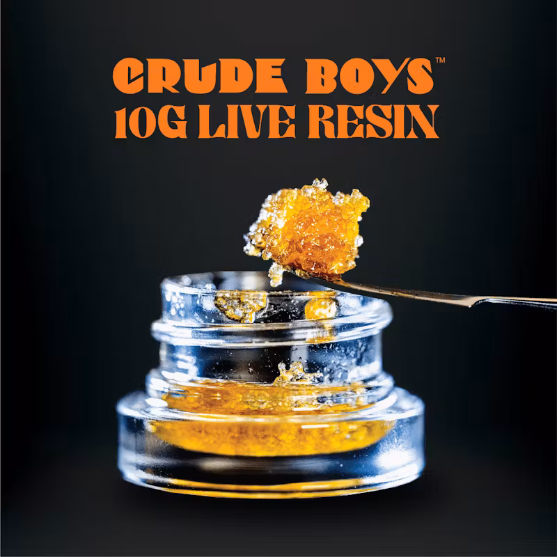 Photograph of product: Crude Boys - Concentrate Live Resin - (10g) - Hybrid - **BANANA RUNTZ**