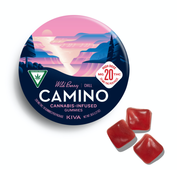 Photograph of product: Camino - Gummies - 200mg - Wild Berry - Chill