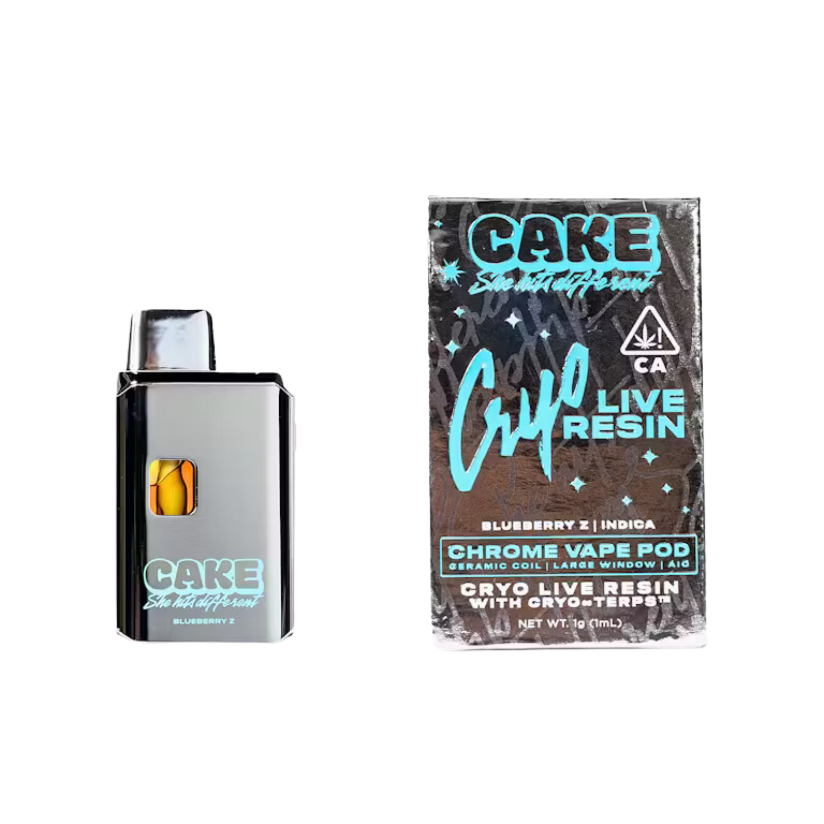 Photograph of product: BLUEBERRY Z CRYO LIVE RESIN ALL-IN-ONE