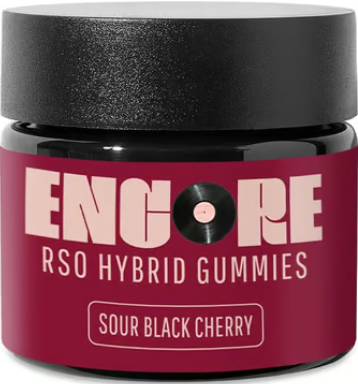 Photograph of product: Encore Black Cherry (H) RSO Gummies 10mg 10pk