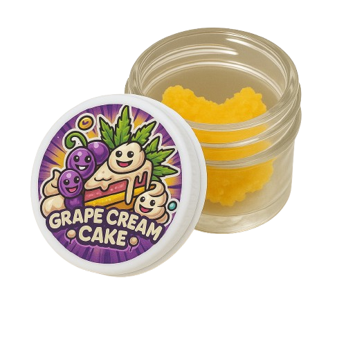 Photograph of product: Green Co Ventures | Grape Cream Cake | 14G Live Resin