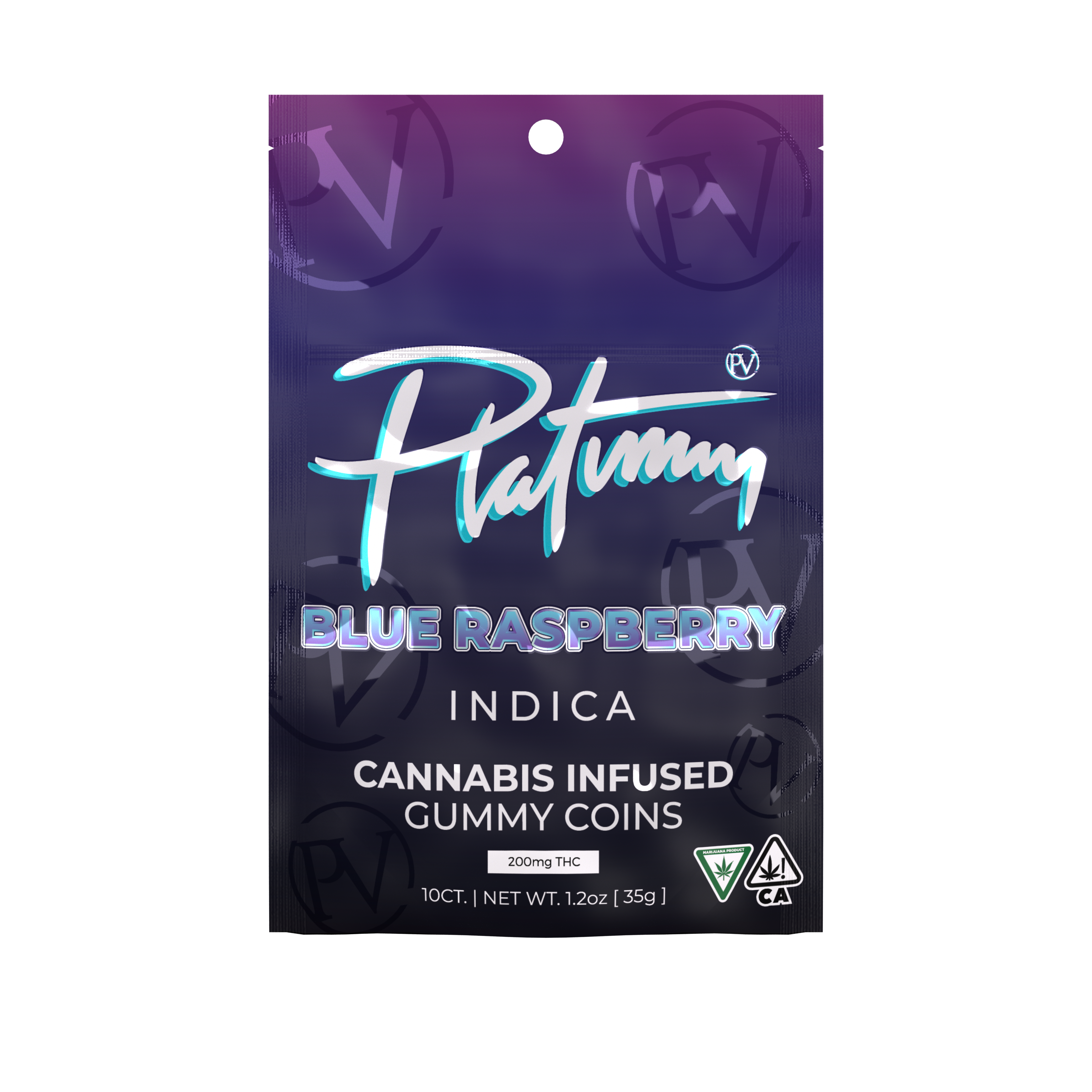 Photograph of product: Platinum Vape | Blue Raspberry | 200mg Gummies