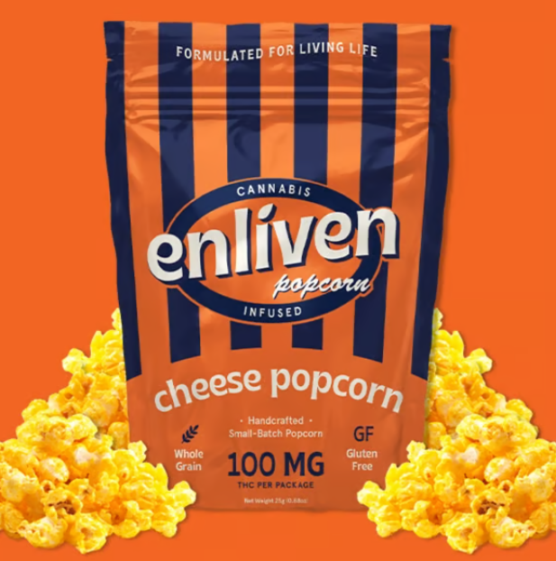 Photograph of product: Cheese Popcorn 100mg