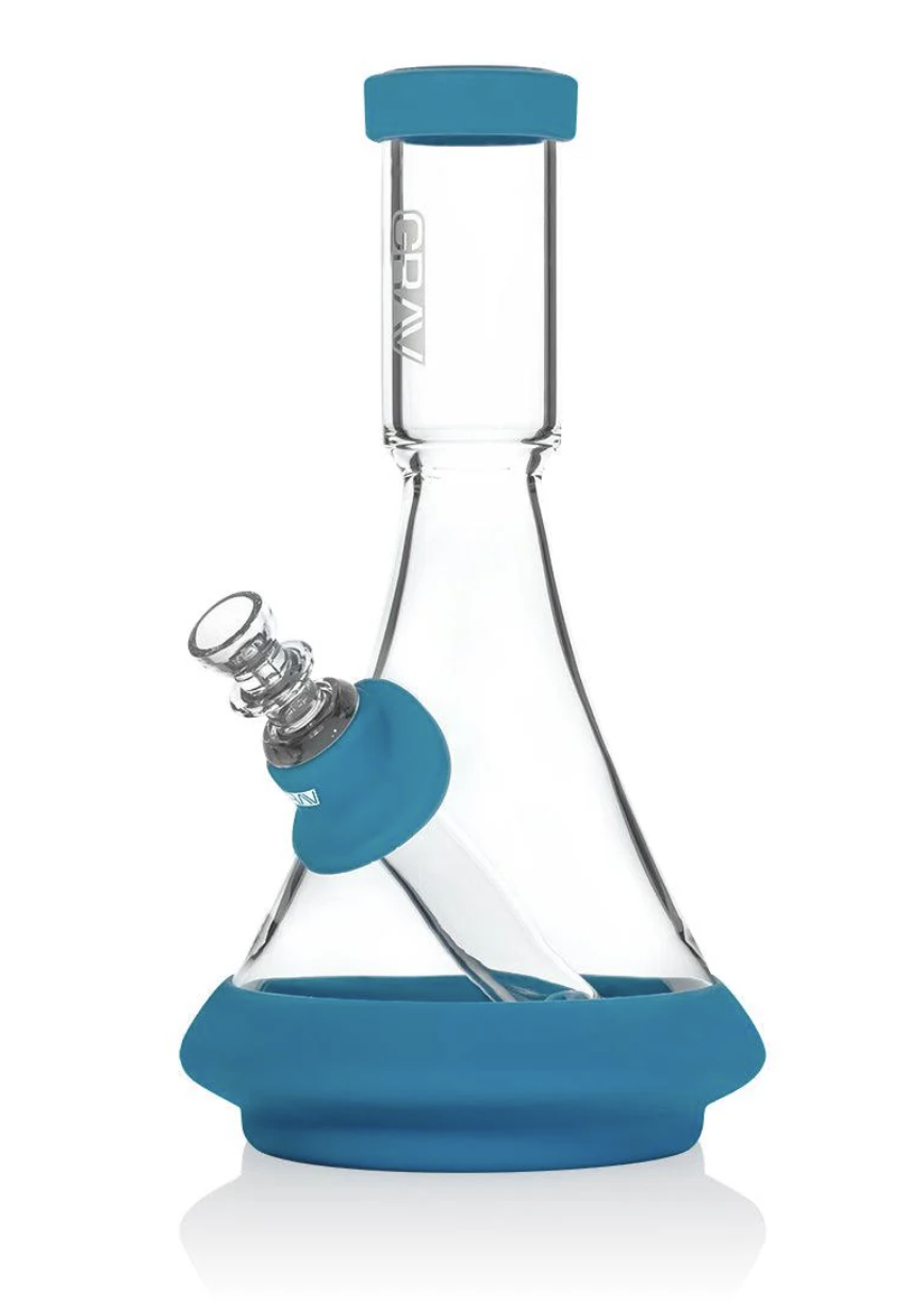 Photograph of product: Deco Beaker - Blue | Blue Beaker Water Pipe