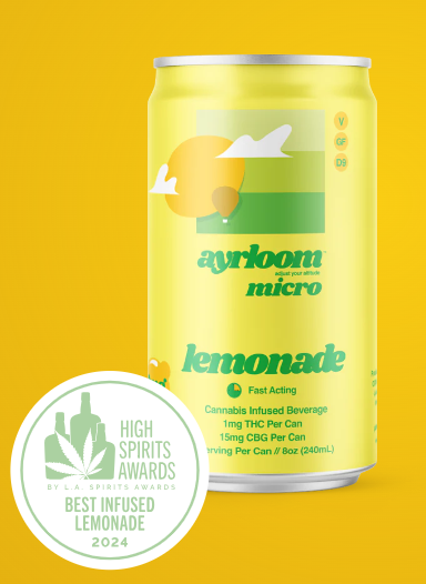 Photograph of product: Aryloom - Beverage - Lemonade - 10mg (2:1) (TH-oui:CBD)