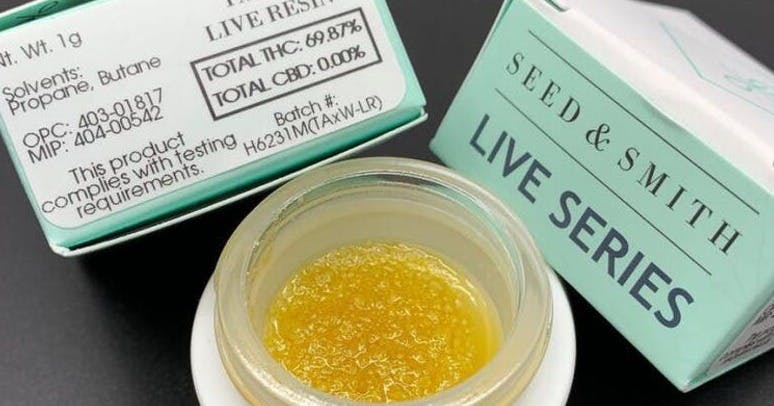 Photograph of product: Seed & Smith - Cake Shake Live Resin