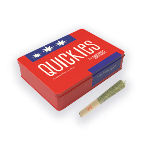 Photograph of product: District Oui'd - Pave Diamond Infused Pre-Roll Pack (5x.45g)