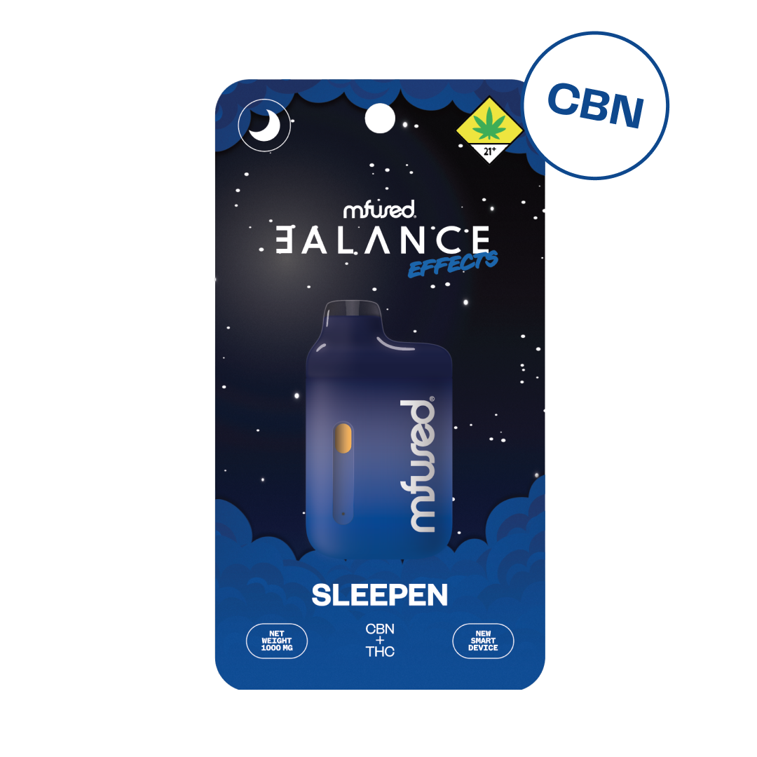 Photograph of Product: Mfused Balance Sleepen THC:CBN Disposable Vape 1g