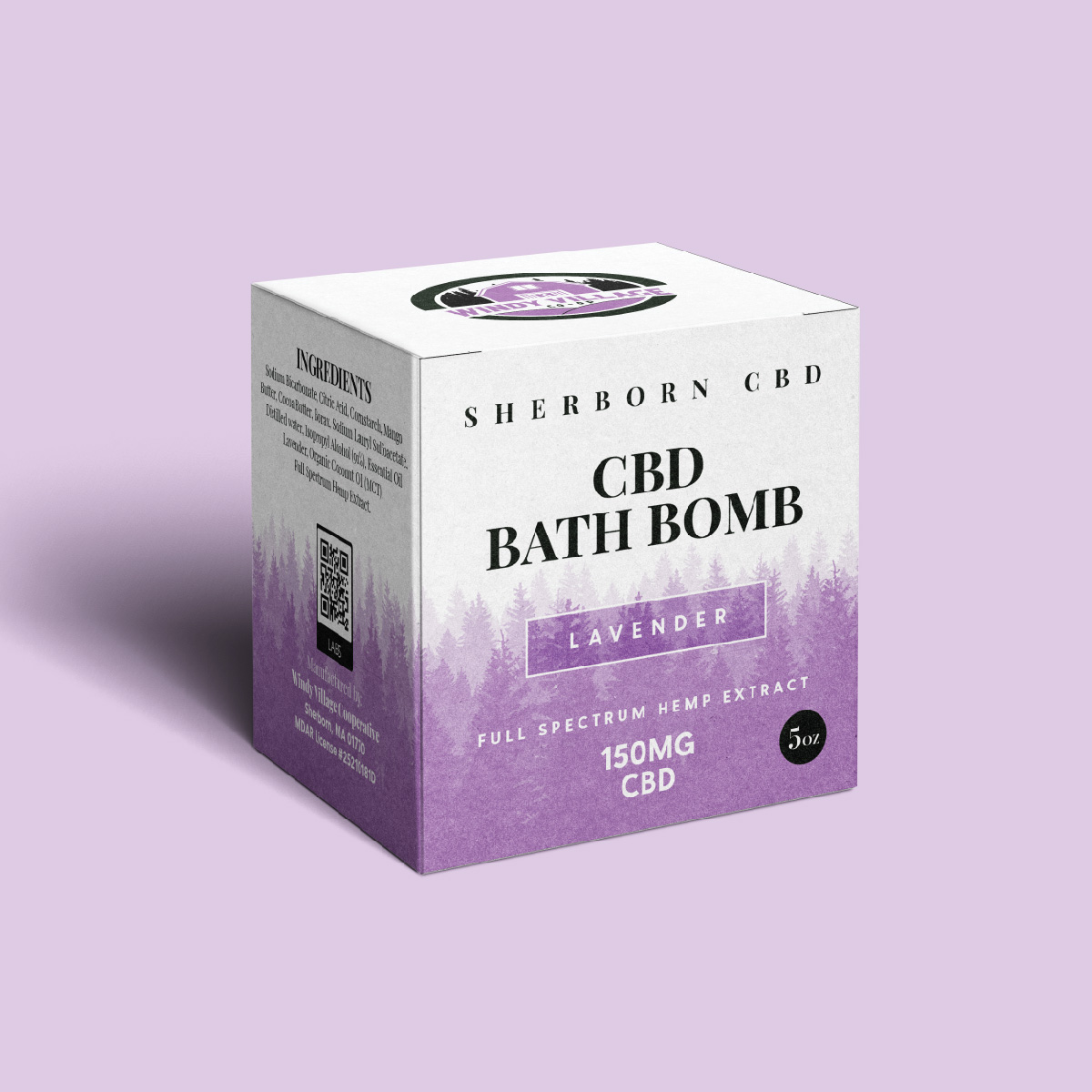 Photograph of product: CBD Bath Bombs | Lavender | 150mg | 5oz
