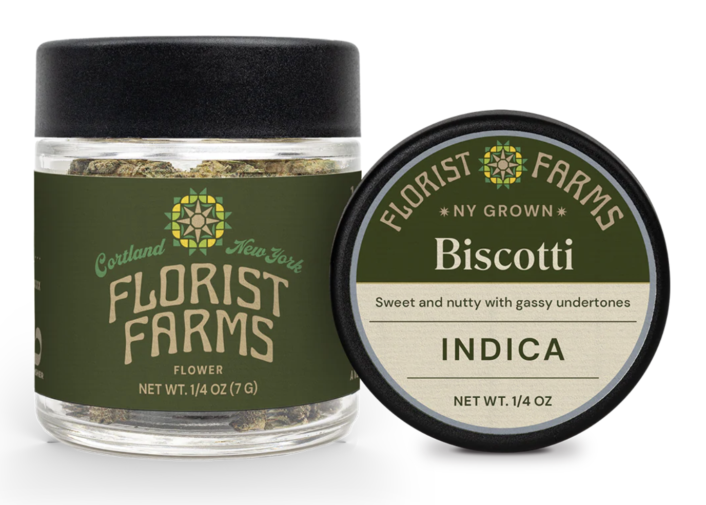 Photograph of product: Florist Farms- 7g Flower Jar- Biscotti