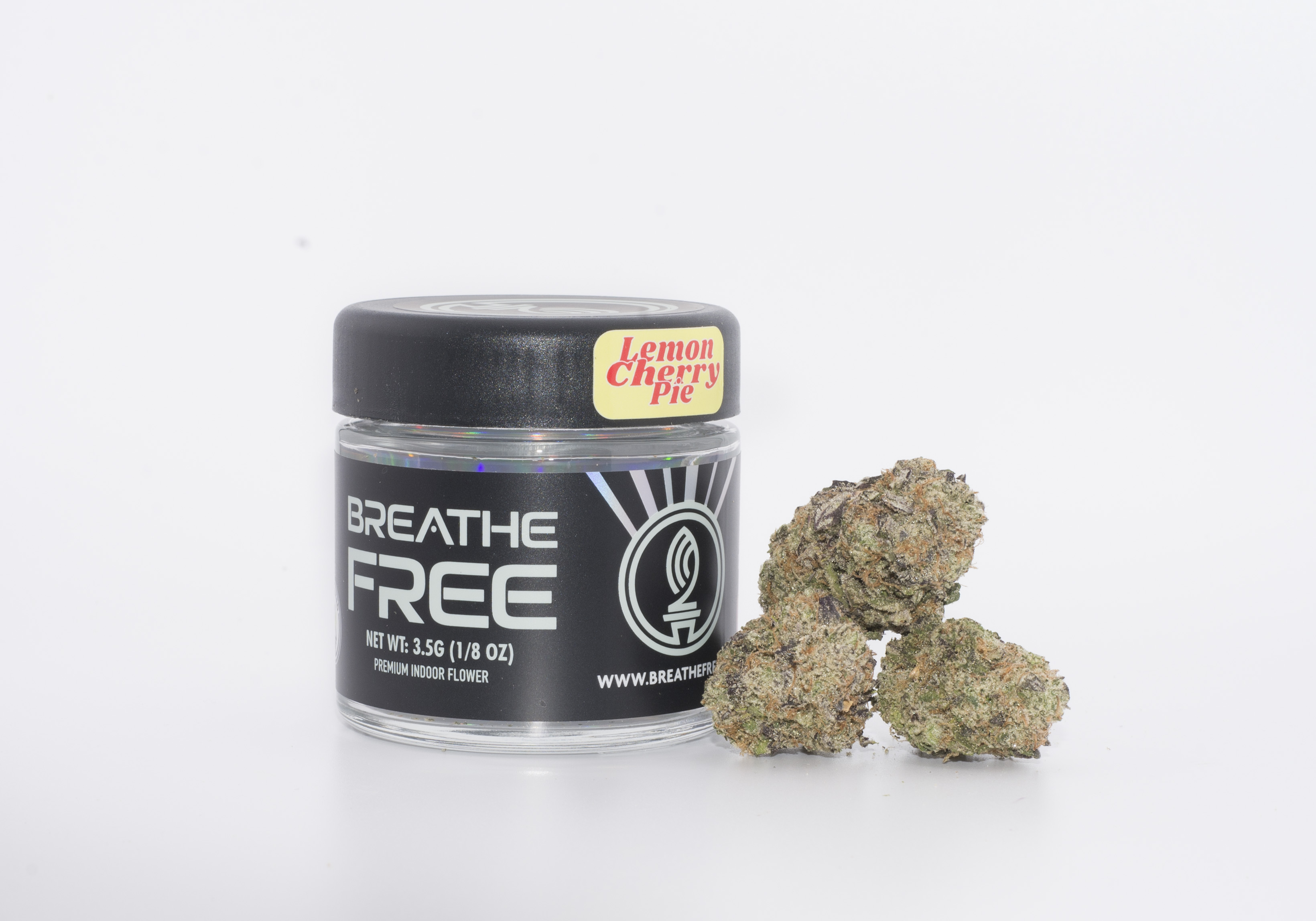 Photograph of product: Breathe Free - Lemon Cherry Pie - Flower - 3.5g