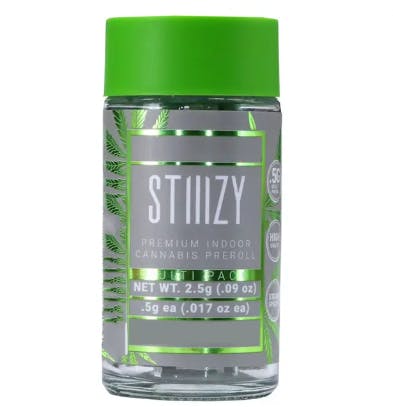 Photograph of product: 2.5G Pre-Rolls Non-Infused Stiiizy OG (5PK) - Stiiizy OG