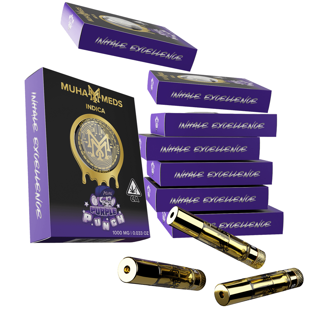 Photograph of product: Muha Meds - Purple Punch 1G Cartridge