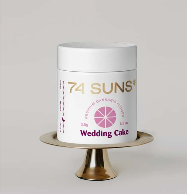 Photograph of product: 74 Suns | 3.5g | Wedding Cake | Oui'd