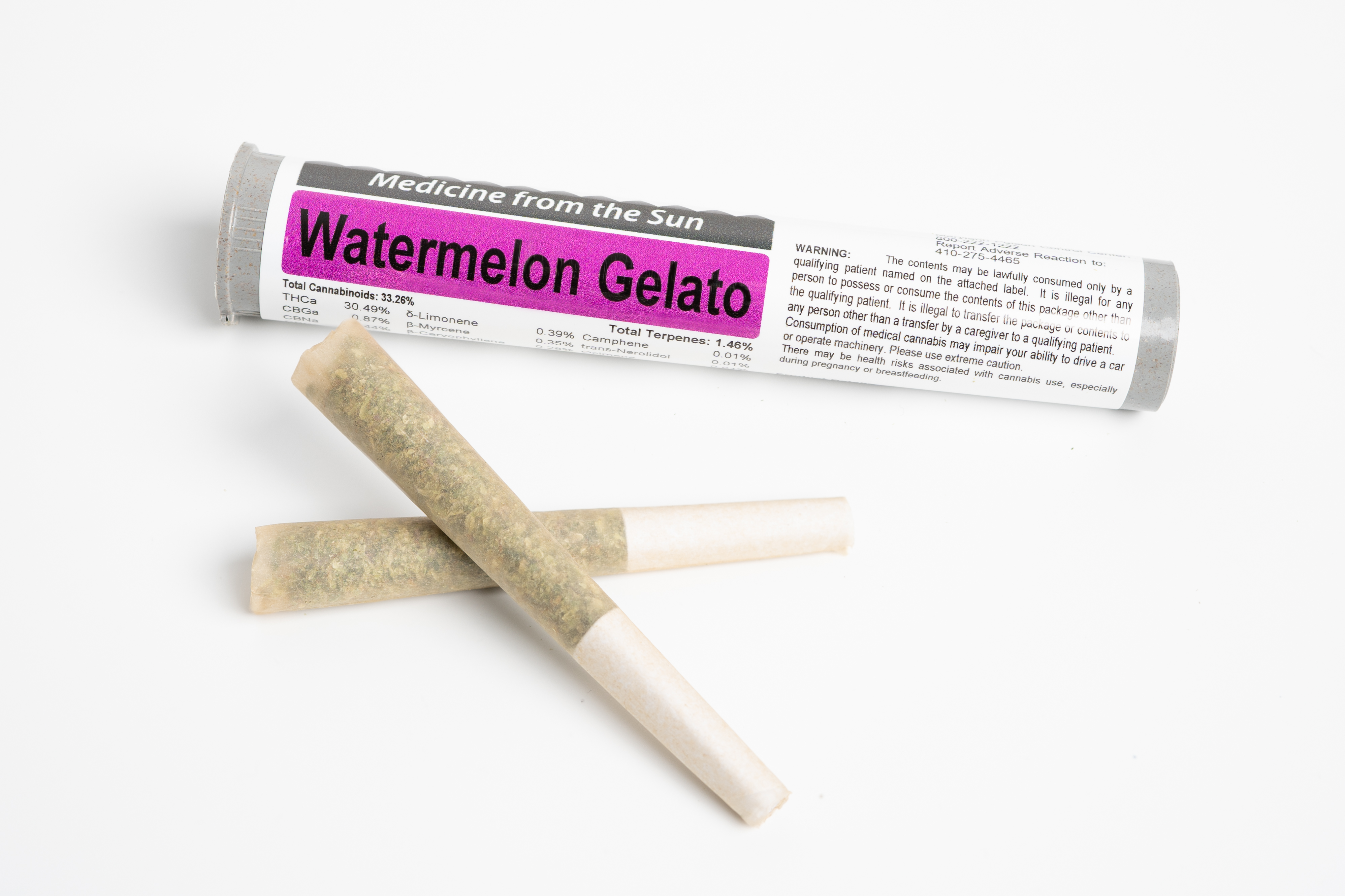 Photograph of product: Sunmed | Watermelon Gelato Pre Roll (2pk)