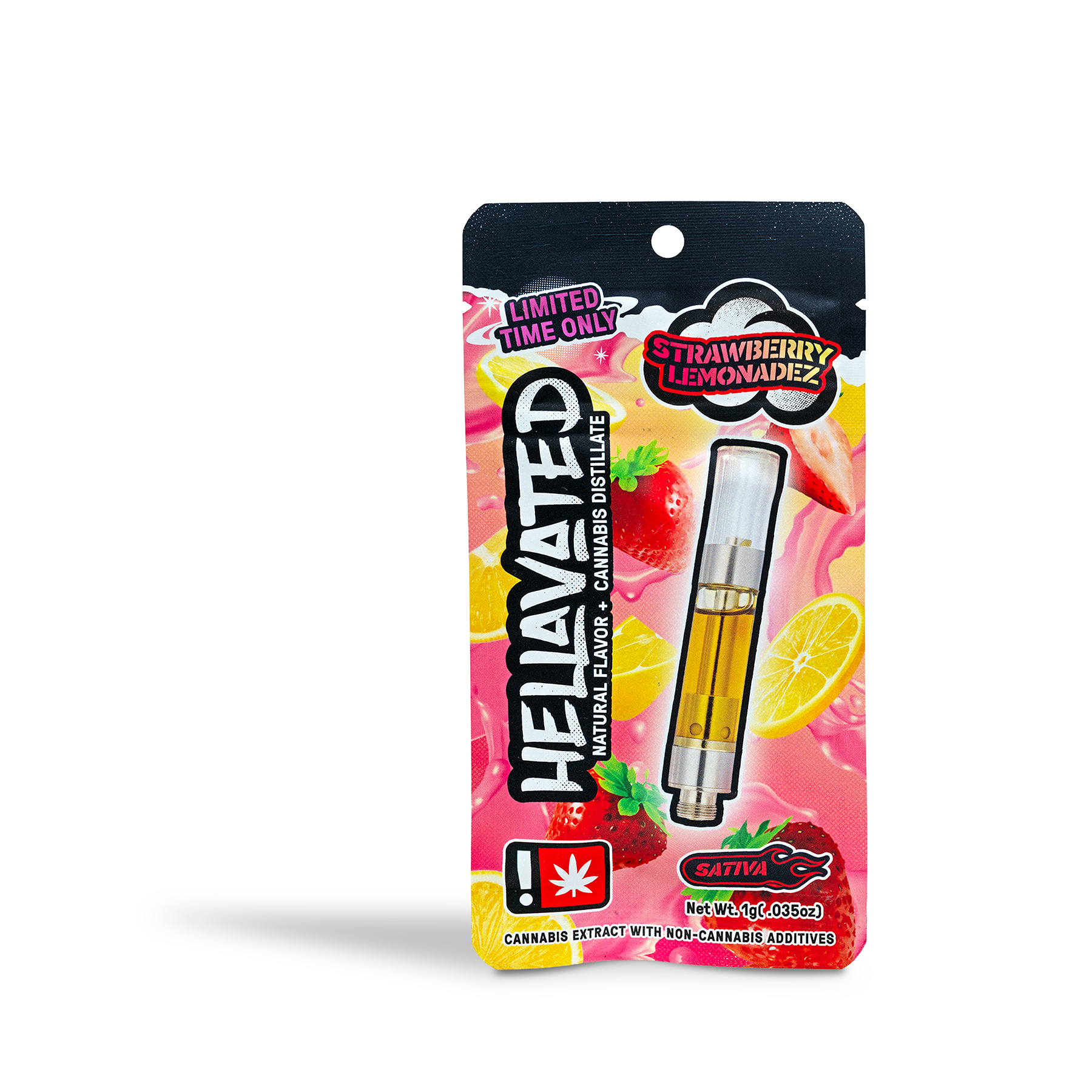 Photograph of product: Hellavated - Strawberry Lemonadez Flavored Cart