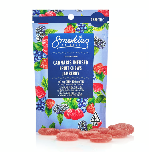 Photograph of product: JAMBERRY (1:1) TH-oui:CBN 10PK GUMMIES