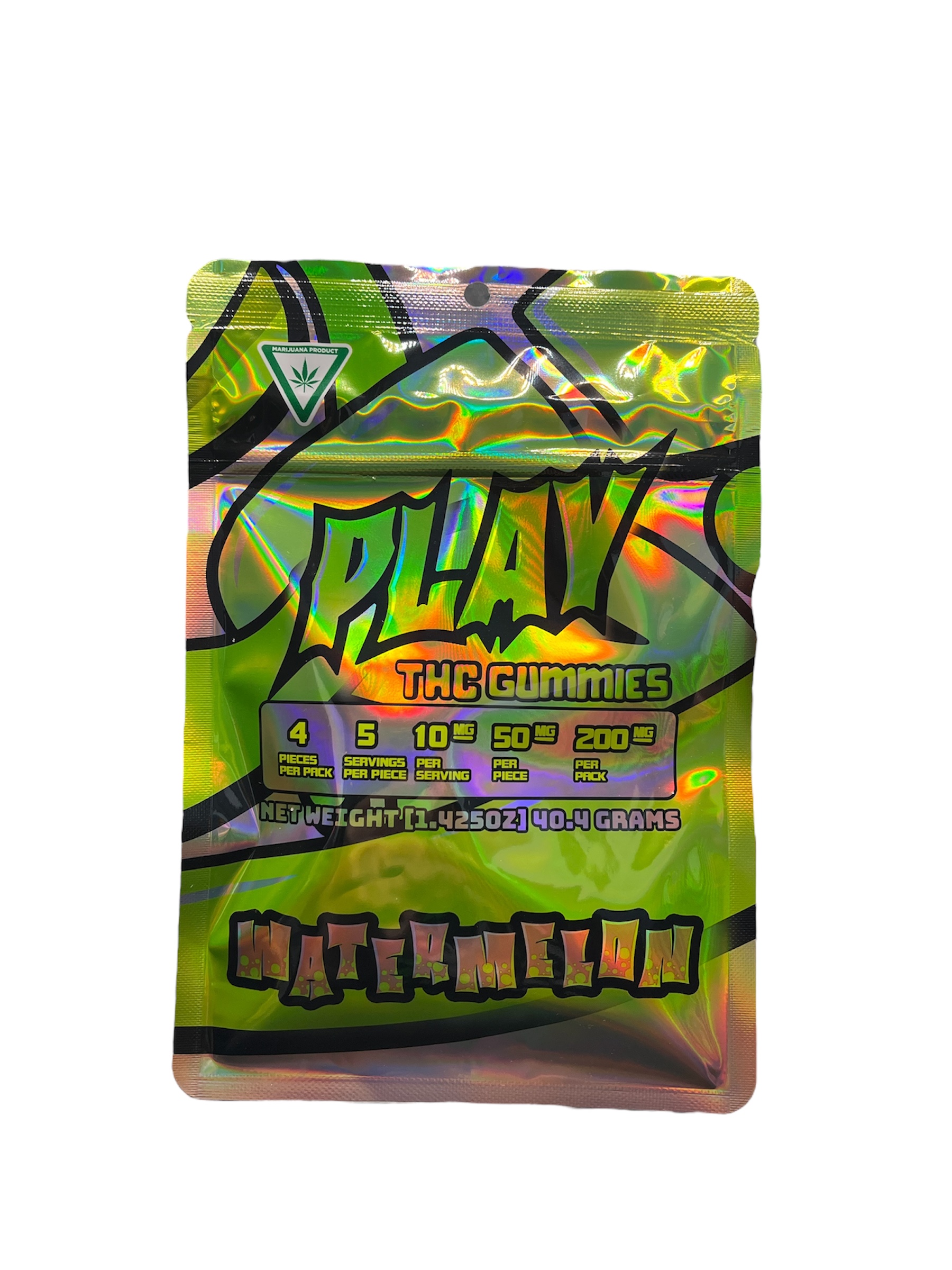 Photograph of product: PLAY | WATERMELON | GUMMIES | 200MG